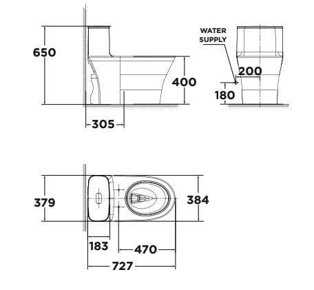 Bồn cầu 1 khối American Standard WP-1880SW (WP1880SW) nắp rửa cơ M4A839 WP-1880SW - 2