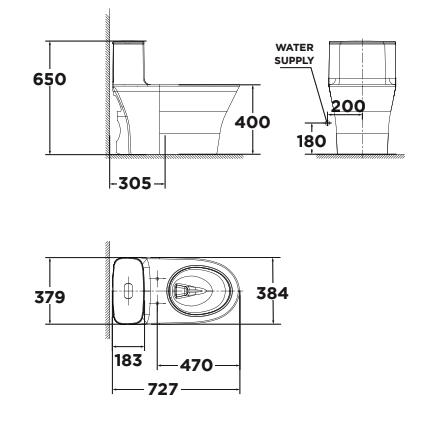 Bồn cầu 1 khối American Standard WP-1880N (WP1880N) nắp êm dòng Signature WP-1880N - 2