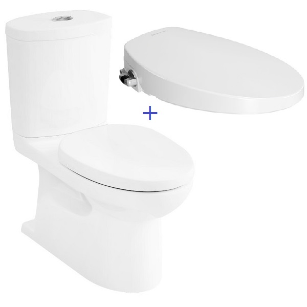 Bồn cầu 2 khối American Standard VF-2719S (VF2719S) nắp rửa cơ Slim VF-2719S