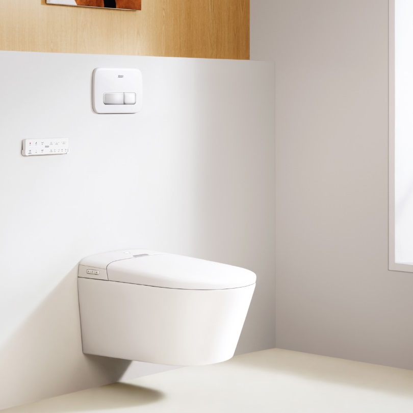 Bồn cầu treo tường nắp điện tử thông minh dòng Aero-Lite American Standard 1073919990 (103032BL00+103026SH00) 1073919990 - 2