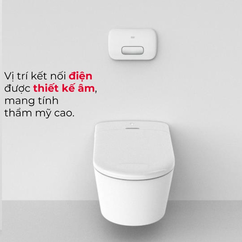 Bồn cầu treo tường nắp điện tử thông minh dòng Aero-Lite American Standard 1073919990 (103032BL00+103026SH00) 1073919990 - 4