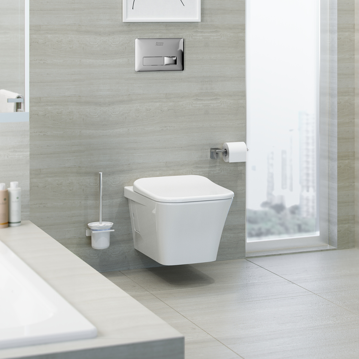 Bồn cầu treo tường American Standard WP-2131 (WP2131) nắp êm dòng Kastello Square WP-2131 - 2