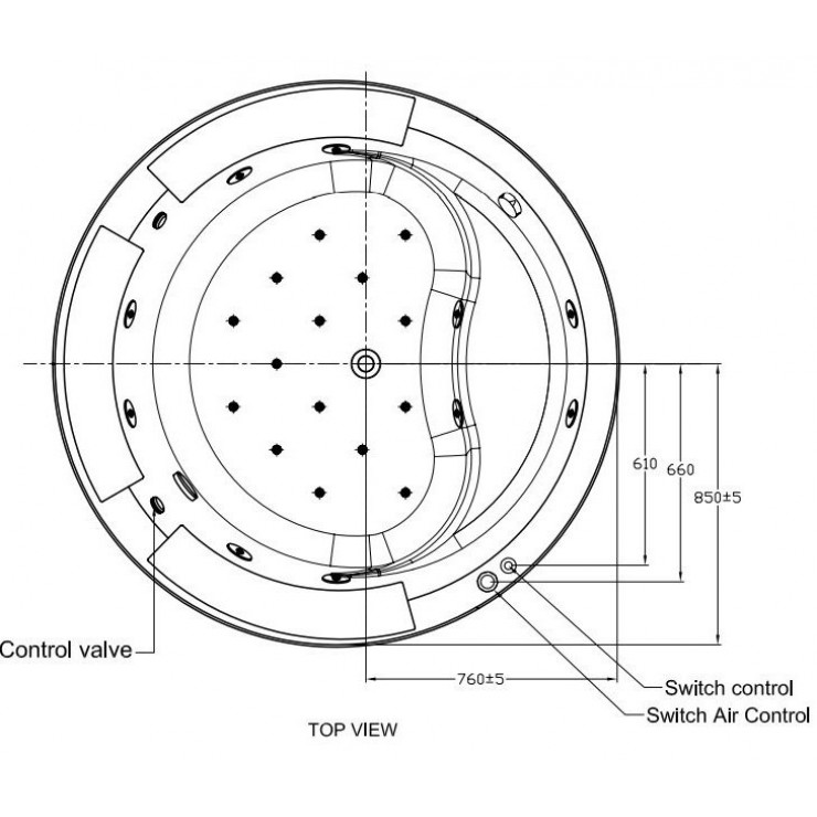 Bồn tắm massage thủy lực sủi bọt IDS 1.7m American Standard 70202100-WT (70202100WT) - 2