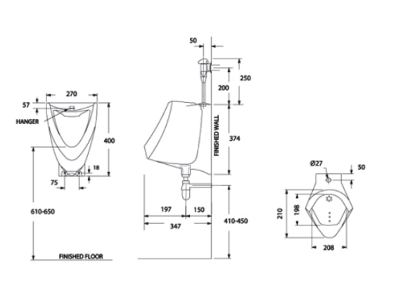 Bồn tiểu nam American Standard VF-0412 (VF0412) VF-0412 - 2