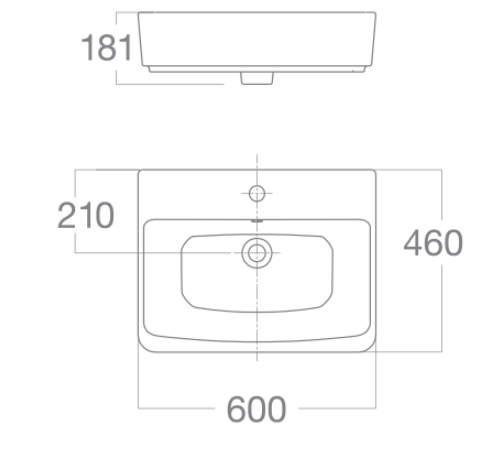 Chậu lavabo đặt bàn American Standard VF-0620 (VF0620) VF-0620 - 2