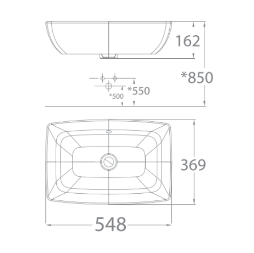 Chậu lavabo đặt bàn American Standard WP-F650 (WPF650) WP-F650 - 2