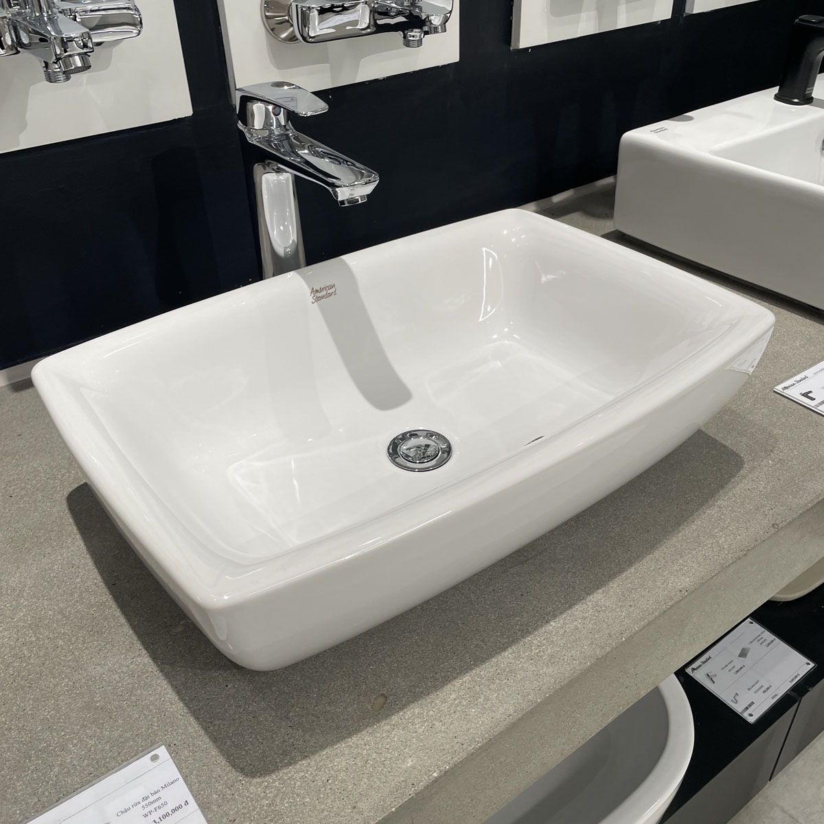 Chậu lavabo đặt bàn American Standard WP-F650 (WPF650) WP-F650 - 4