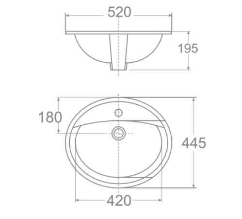 Chậu lavabo dương vành American Standard VF-0476 (VF0476) VF-0476 - 2