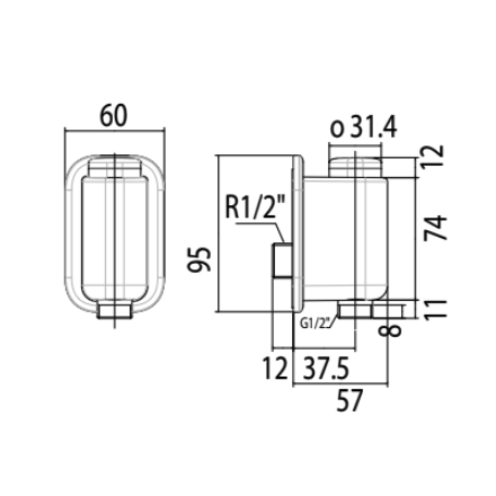 Vòi sen lạnh American Standard WF-T825B/W WF-T825 - 2