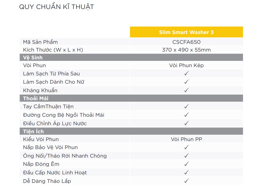 Nắp rửa cơ Slim 3 American Standard - 4