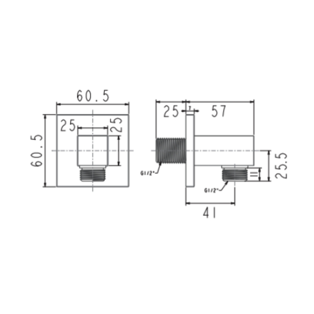 Co nối vuông EasySET American Standard FFAS9142 FFAS9142 - 2