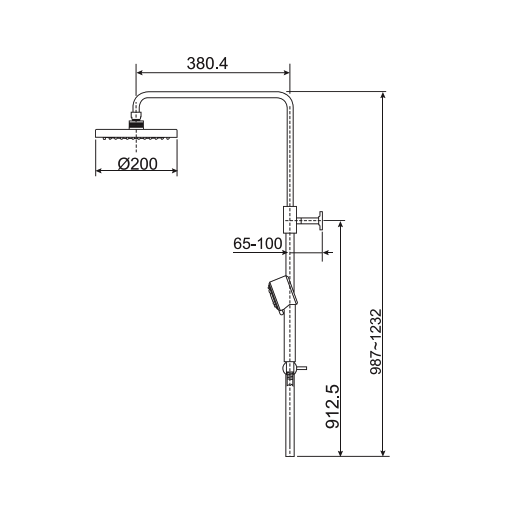 Cây sen American Standard A-6110.978.904 (A6110978904) A-6110.978.904 - 2