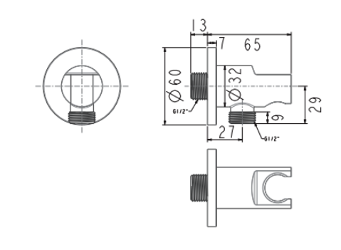 Co nối kèm gác sen tròn EasySET American Standard FFAS9141 FFAS9141 - 2