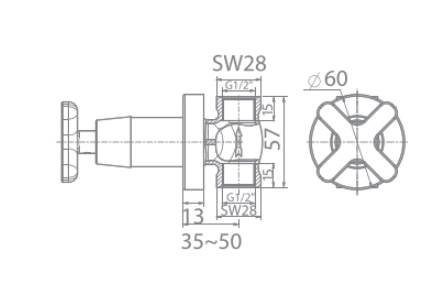 Vòi sen tắm âm tường American Standard WF-T705 (WFT705) WF-T705 - 5
