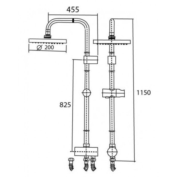 Cây sen phun mưa American Standard WF-9071H (WF9071H) (kèm tay sen) - 6