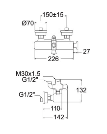 Củ sen tắm nóng lạnh American Standard WF-3672 (WF3672) WF-3672 - 5
