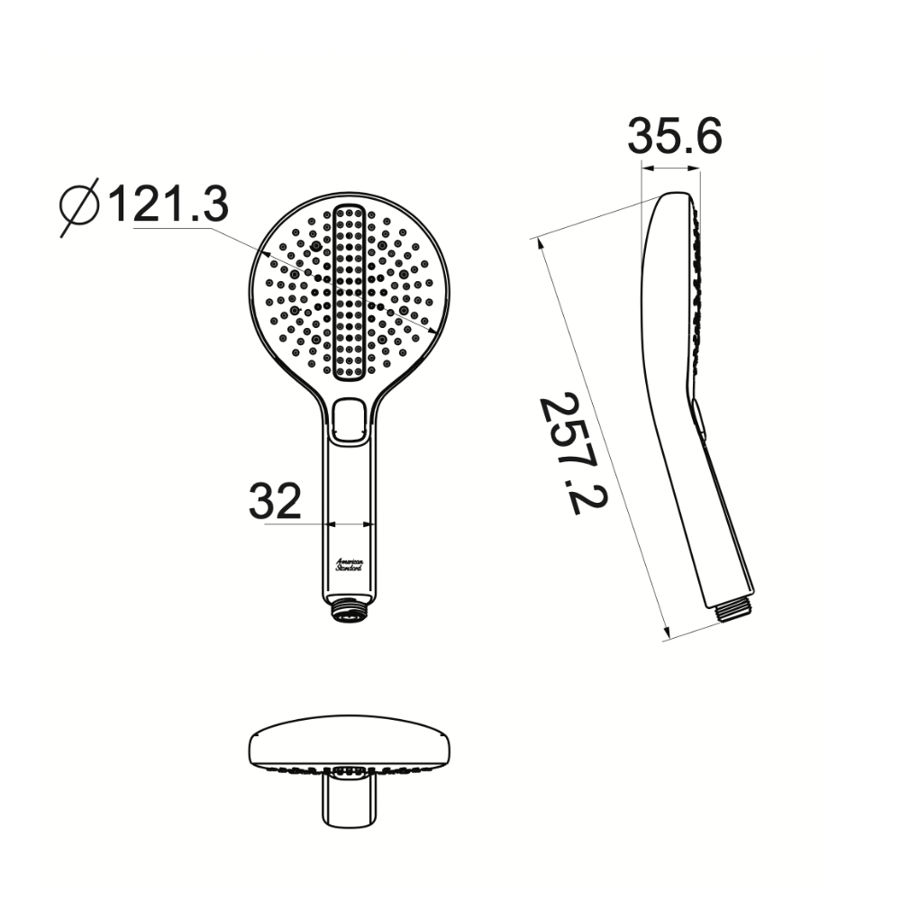 Tay sen tắm 03 chế độ American Standard 1030990001 1030990001 - 2