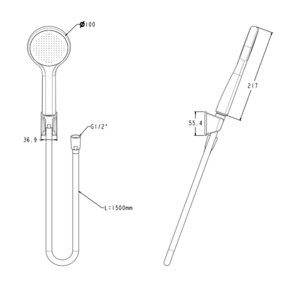 Bộ tay sen tắm và gác sen American Standard Genie FFASS506 FFASS506-GR - 2