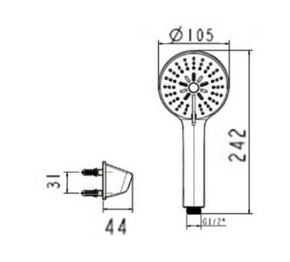 Tay sen kèm dây & gác sen American Standard Codie WF-B211H (WFB211H) WF-B211H - 6