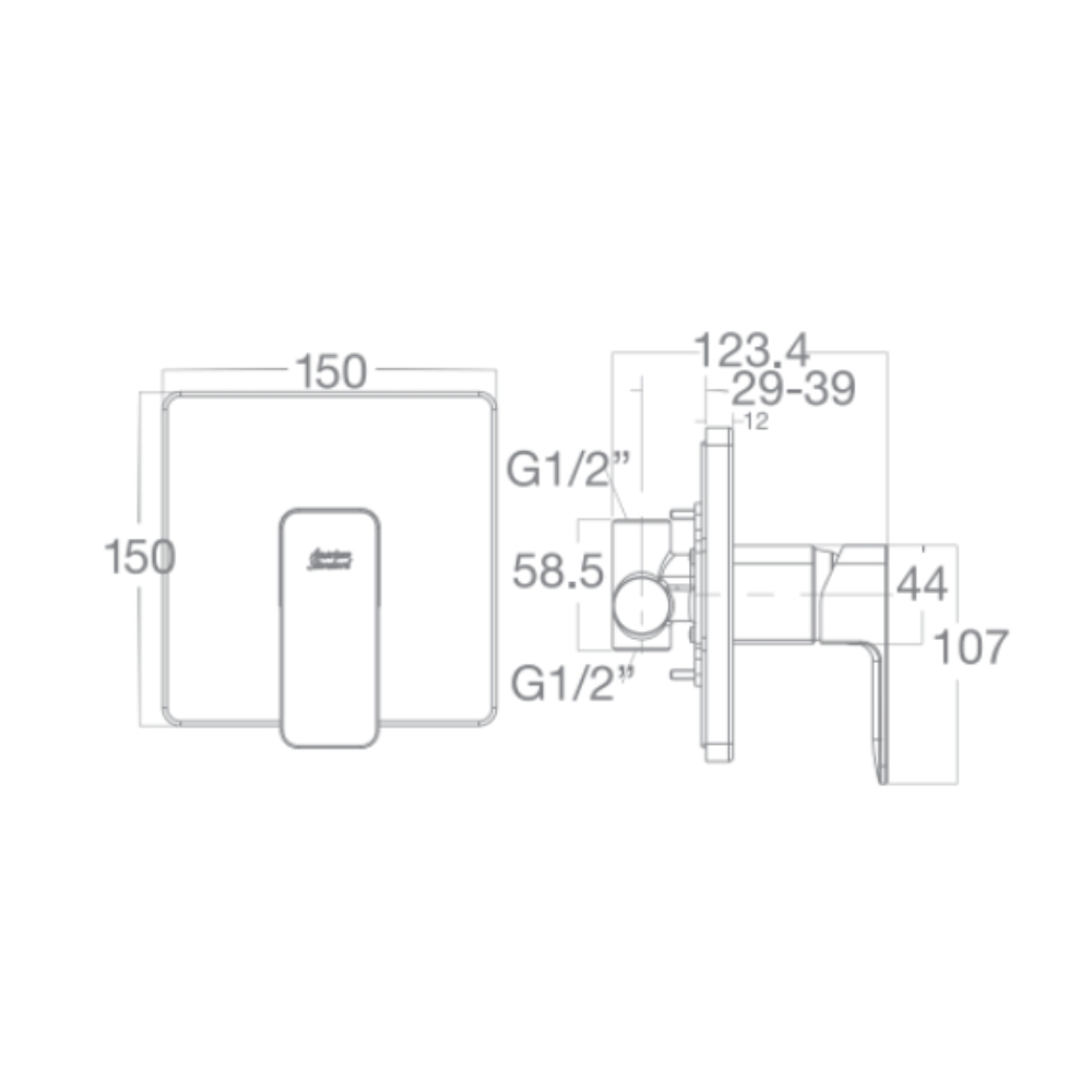 Sen tắm âm tường American Standard Acacia WF-1322 (WF1322) WF-1322 - 2
