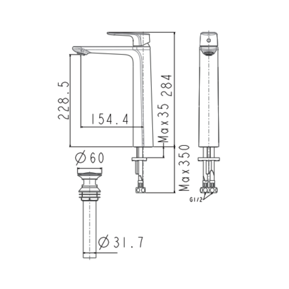 Vòi lavabo nóng lạnh American Standard Signature WF-1702 (WF1702) WF-1702 - 2