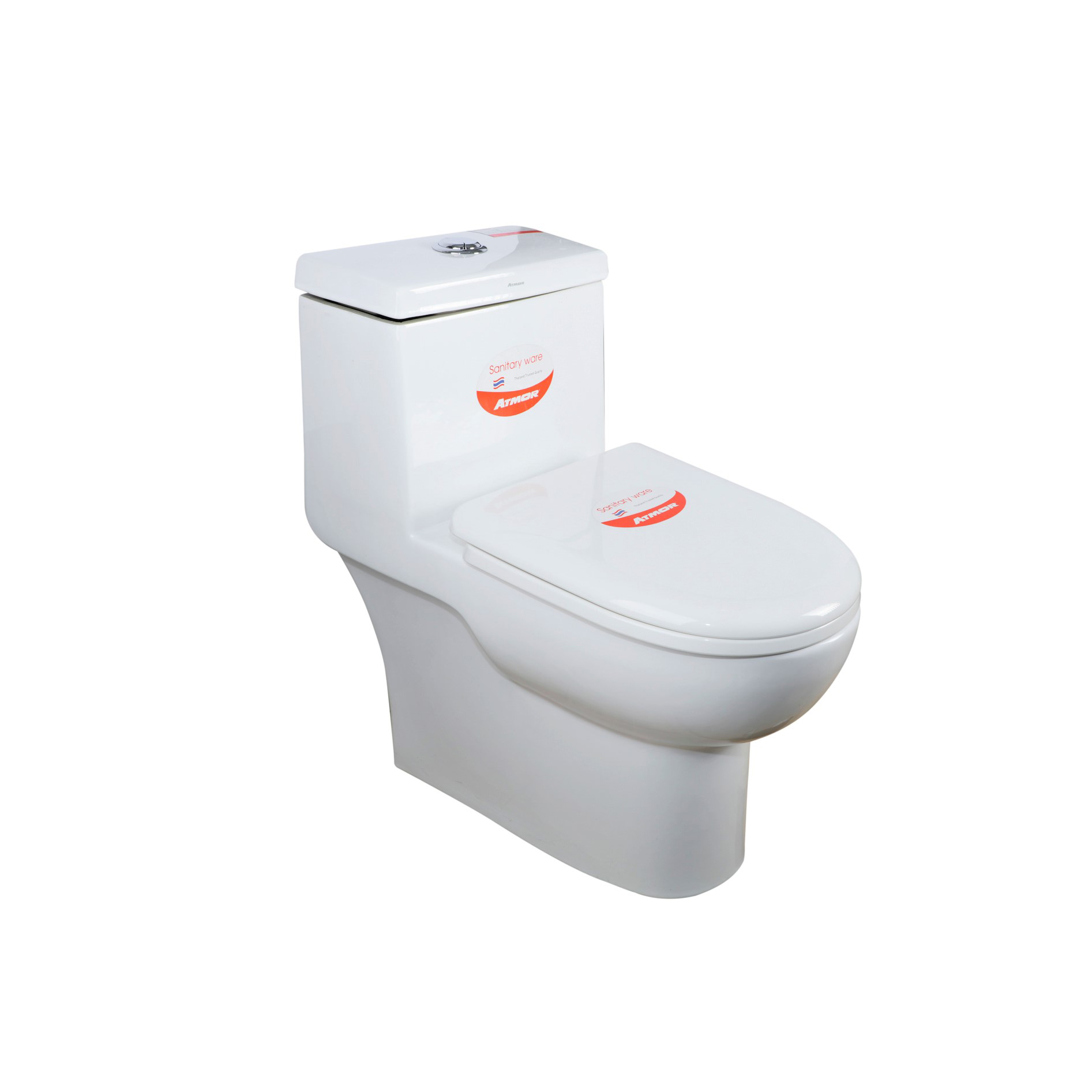 Bồn cầu 1 khối ATMOR AT1157 nắp êm xả nhấn ATMOR AT1157 AT1157