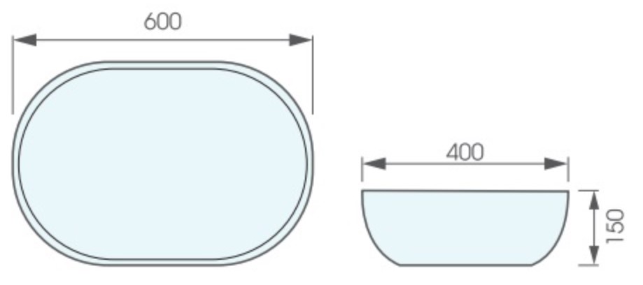 Chậu lavabo đặt bàn ATMOR AT257 AT257 - 5