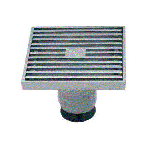 Phễu thoát sàn đồng mạ chrome 10x10cm ATMOR 8108 8108