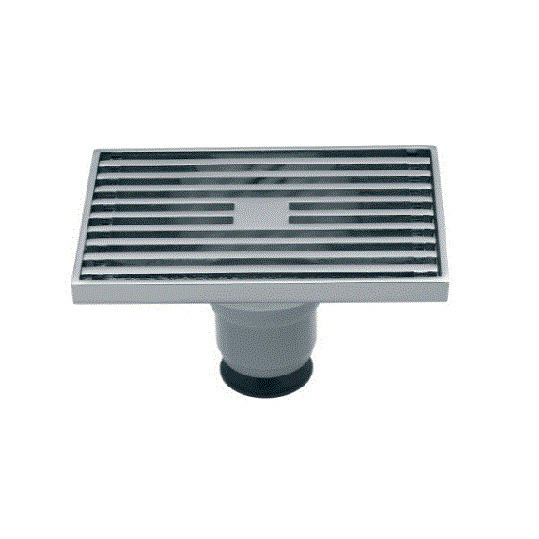 Phễu thoát sàn đồng mạ chrome 14x9cm ATMOR 8109 8109