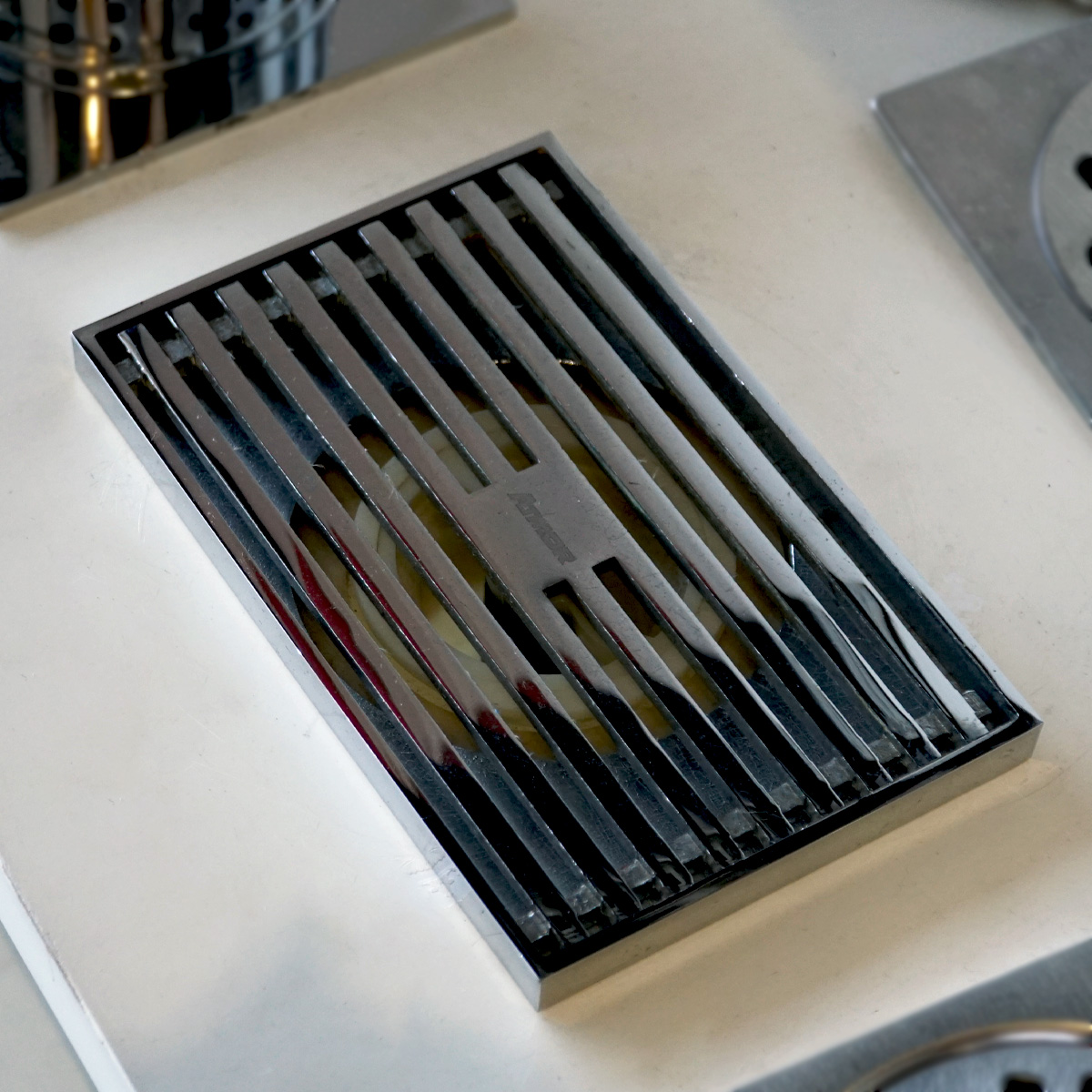 Phễu thoát sàn đồng mạ chrome 14x9cm ATMOR 8109 8109 - 3