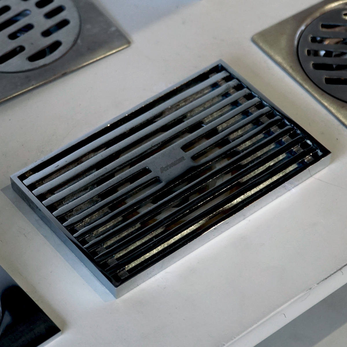 Phễu thoát sàn đồng mạ chrome 14x9cm ATMOR 8109 8109 - 4