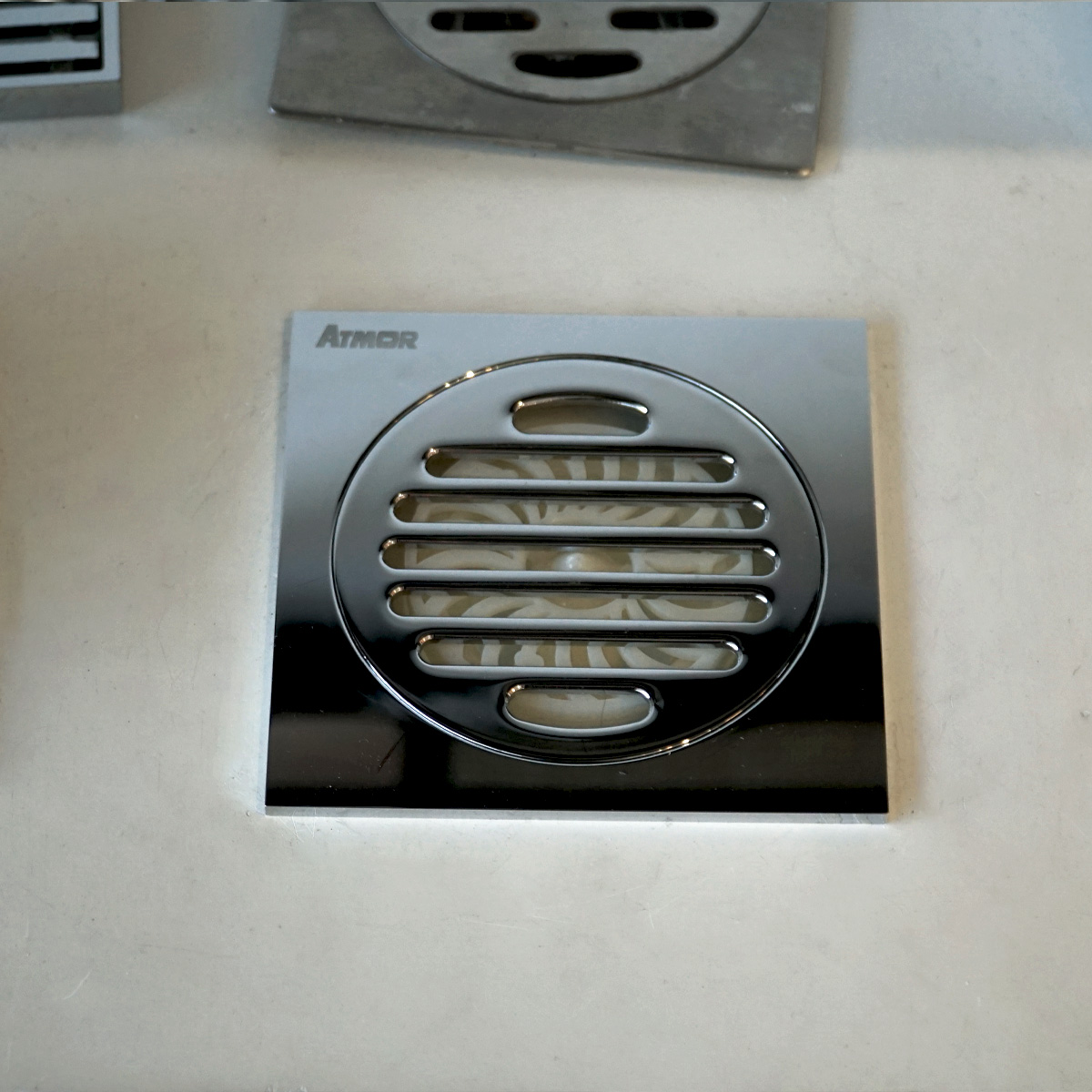 Phễu thoát sàn đồng mạ chrome 10x10cm ATMOR AH012 AH012 - 2