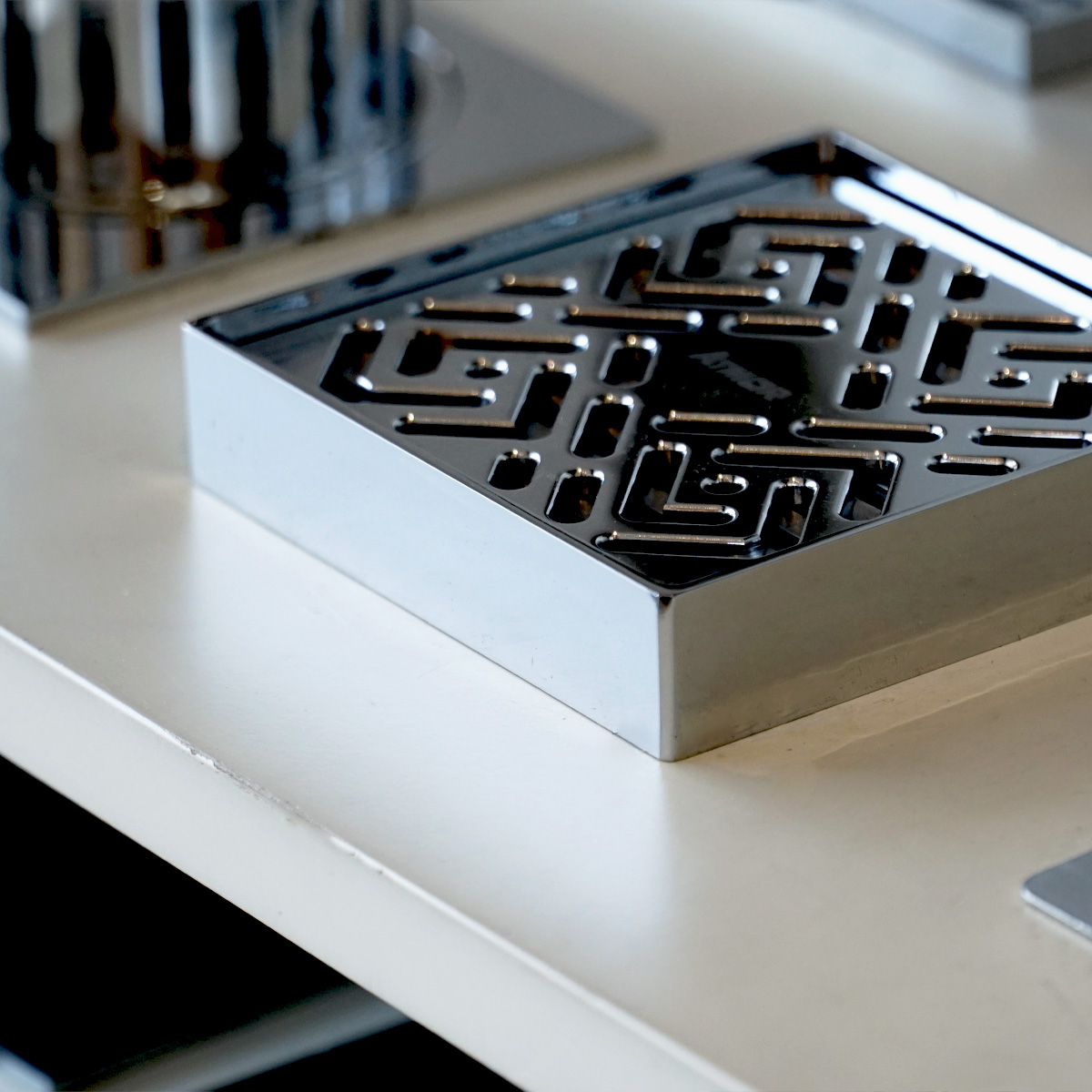 Phễu thoát sàn đồng mạ chrome 10x10cm ATMOR AH048/AT-37 AH048/AT-37 - 6