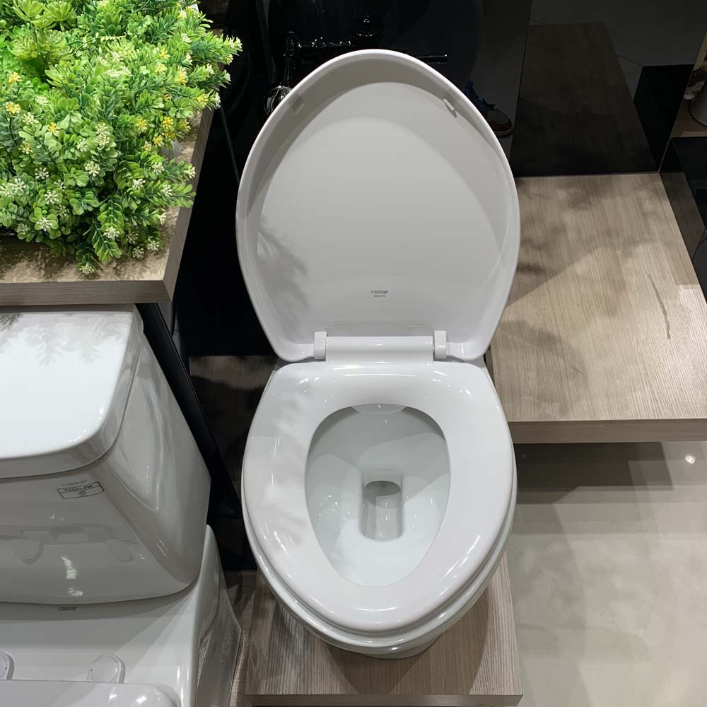 Bồn cầu đặt sàn Caesar CP1333 nắp thường (van xả trực tiếp) CP1333 - 5