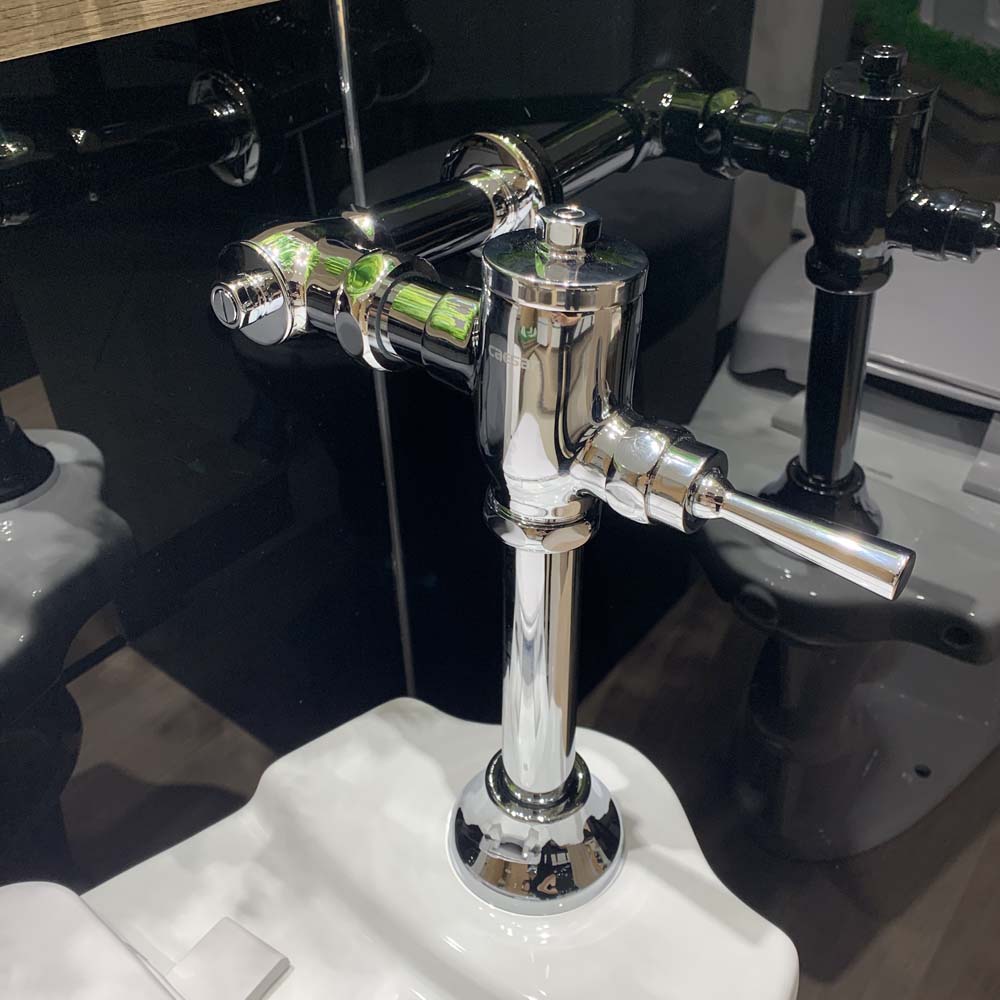 Bồn cầu đặt sàn Caesar CP1333 nắp thường (van xả trực tiếp) CP1333 - 6