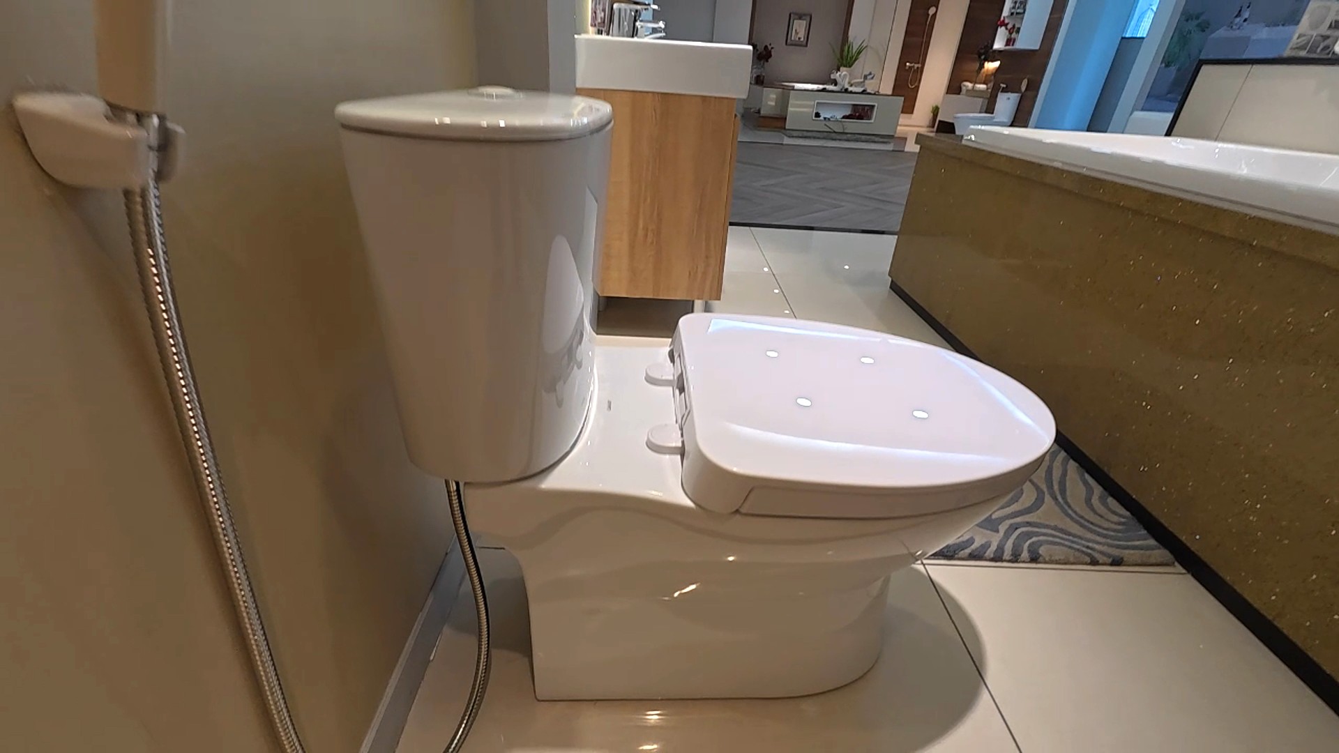 Bồn cầu 2 khối Caesar CD1320 nắp đóng êm CD1320 - 3