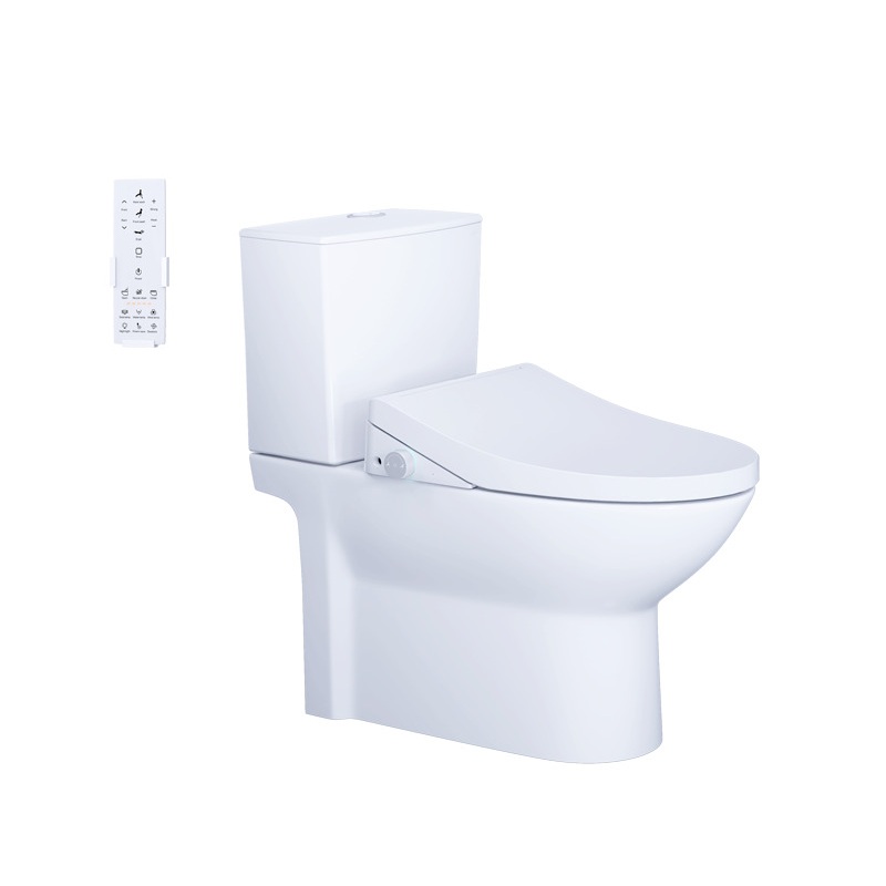 Bồn cầu 2 khối nắp điện tử Caesar CD1340 + TAF512H CD1340+TAF512H