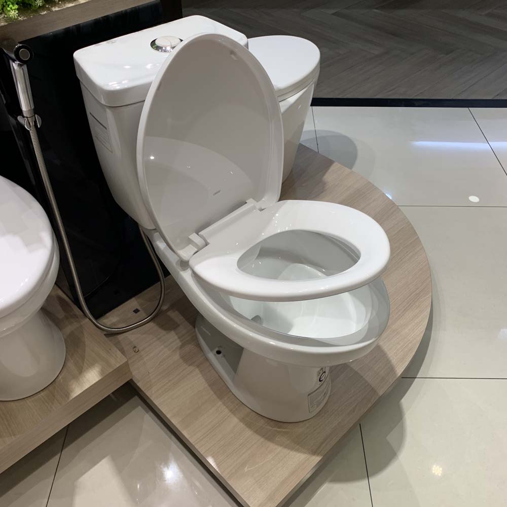 Bồn cầu 2 khối Caesar CDS1325 nắp êm CDS1325 - 4