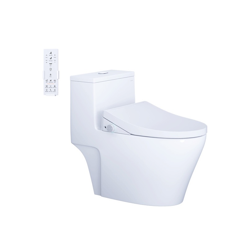 Bồn cầu 1 khối nắp điện tử Caesar C1356F + TAF512H (CD1356+TAF512H) CD1356+TAF512H