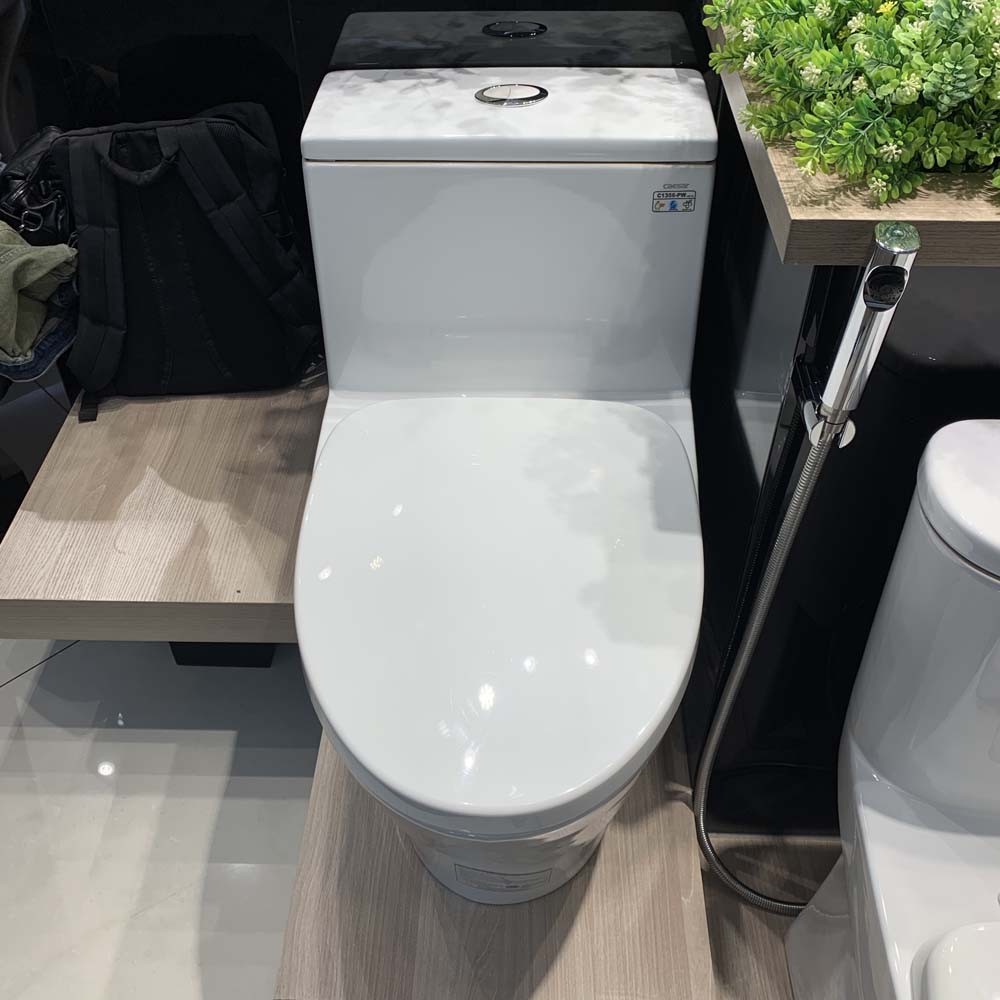 Bồn cầu 1 khối Caesar C1356 (CD1356) nắp đóng êm C1356 - 5