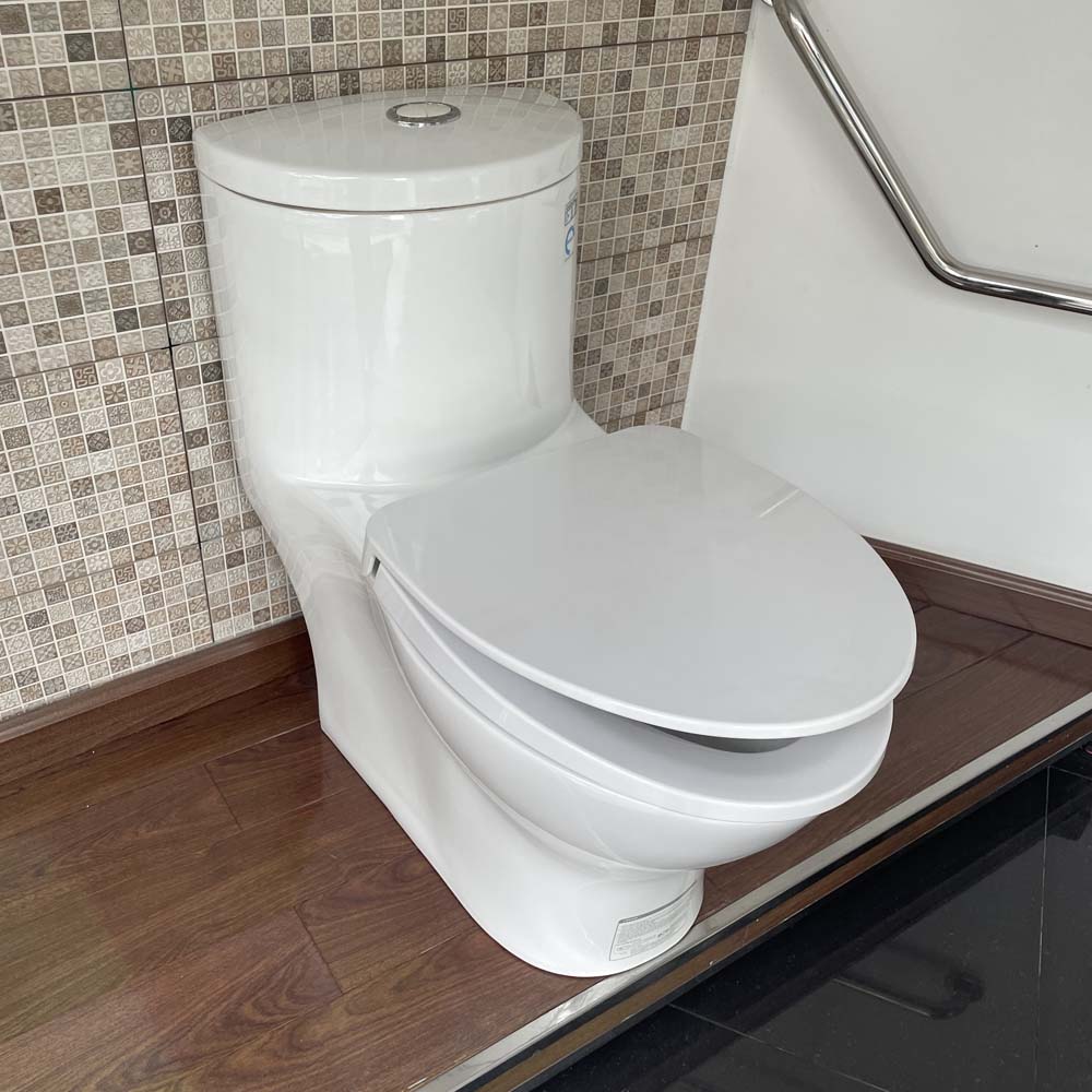 Bồn cầu 1 khối Caesar C1375 (CD1375) nắp đóng êm CD1375 - 2