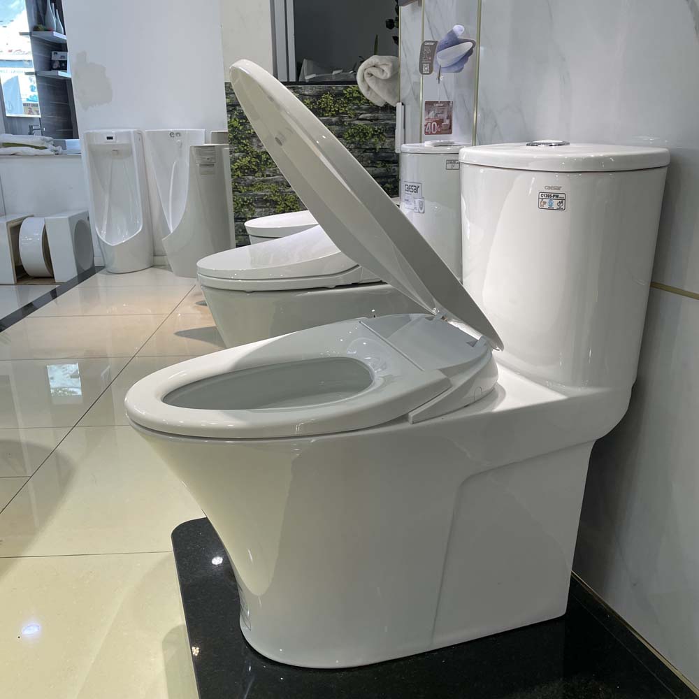 Bồn cầu 1 khối CAESAR CD1395 kèm nắp TAF060 - 7
