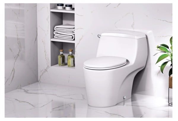 Bồn cầu 1 khối CAESAR C1353 kèm nắp TAF060 - 12