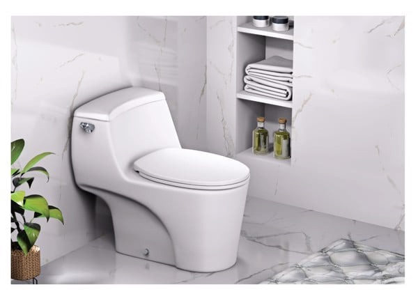 Bồn cầu 1 khối CAESAR C1353 kèm nắp TAF060 - 11