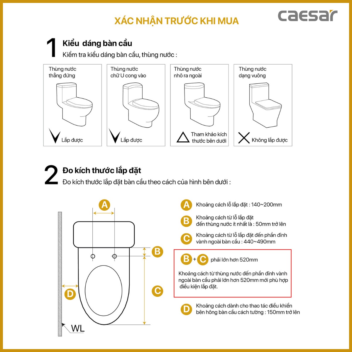 Bồn cầu 1 khối CAESAR C1391 kèm nắp TAF060 - 10