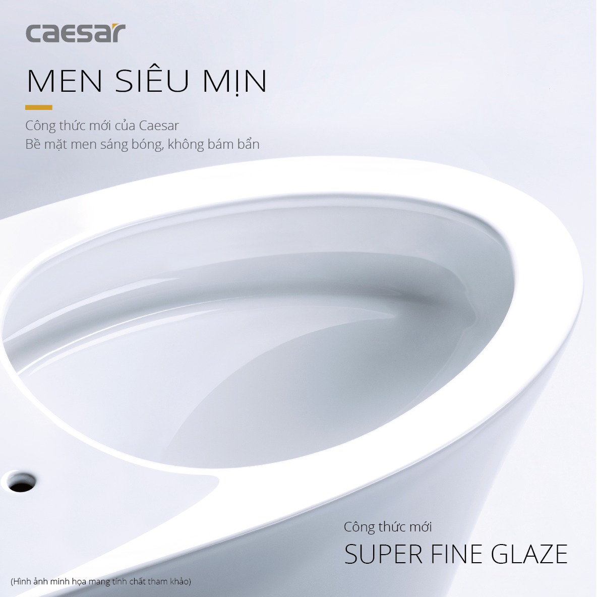 Bồn cầu 1 khối nắp rửa cơ Caesar C1356F + TAF060 (CD1356+TAF060) CD1356+TAF060 - 6