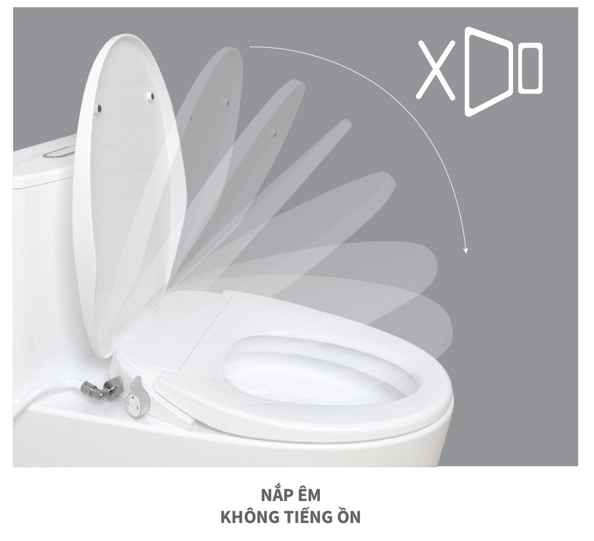 Bồn cầu 1 khối CAESAR CD1375 kèm nắp TAF060 - 18
