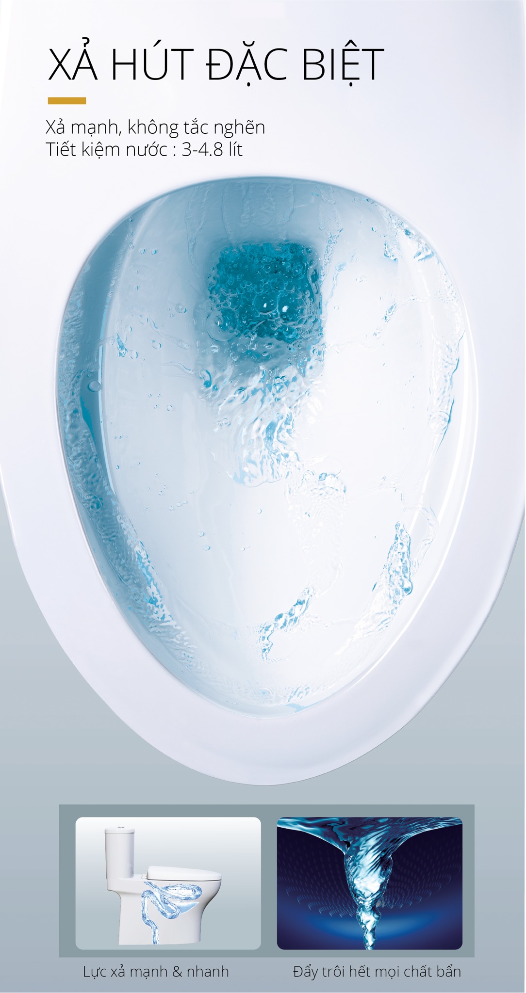 Bồn cầu 1 khối nắp rửa cơ Caesar C1394F + TAF060 (CD1394+TAF060) CD1394+TAF060 - 4