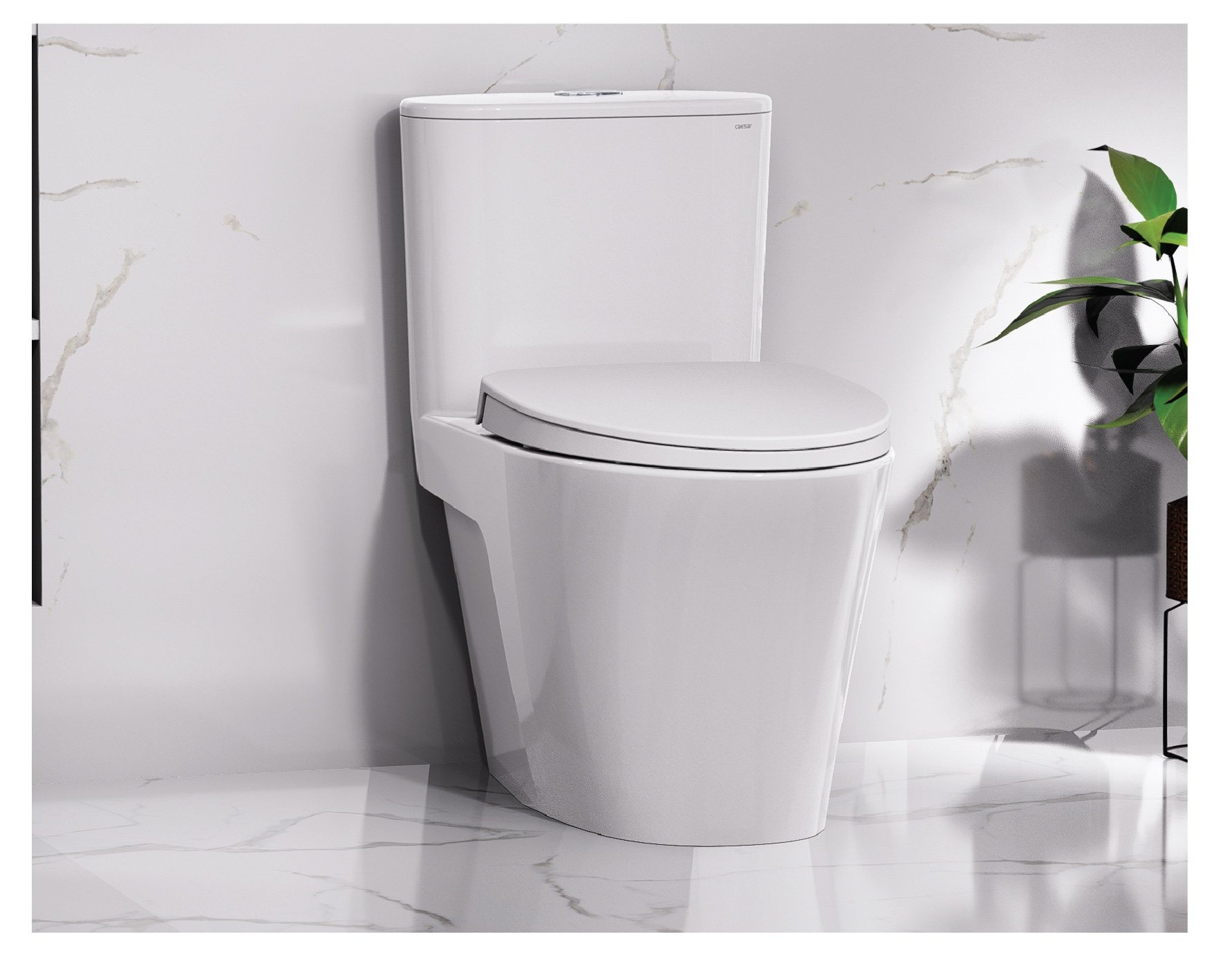 Bồn cầu 1 khối CAESAR CD1395 kèm nắp TAF060 - 21