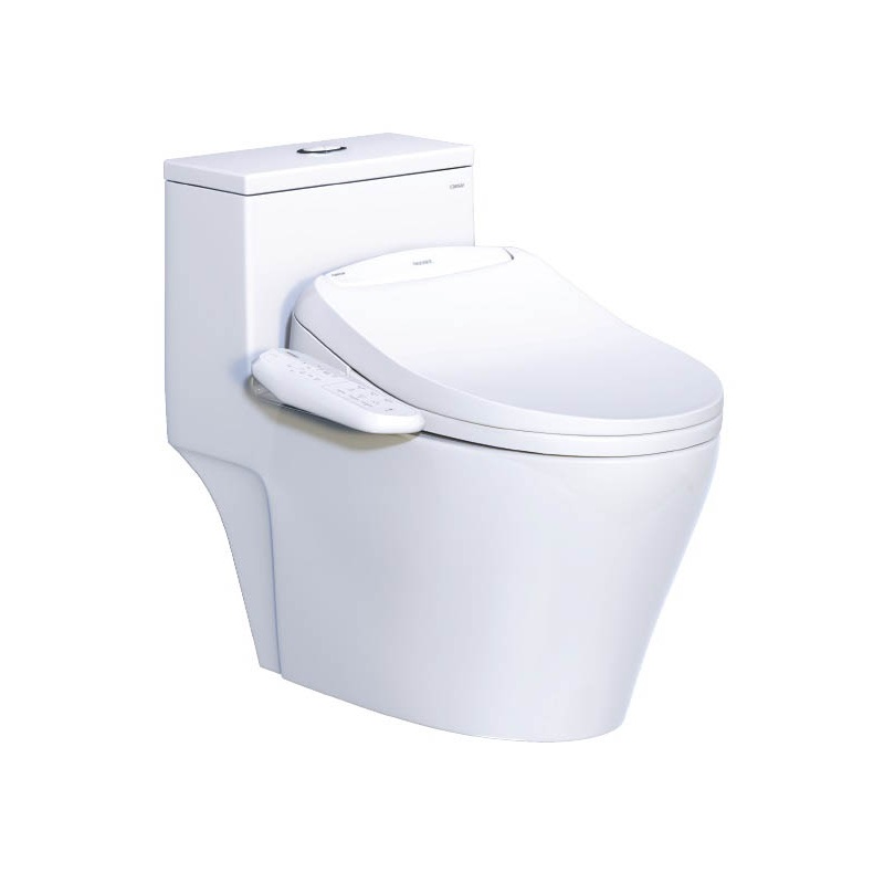 Bồn cầu 1 khối nắp điện tử Caesar C1356F + TAF400H (CD1356+TAF400H) CD1356+TAF400H